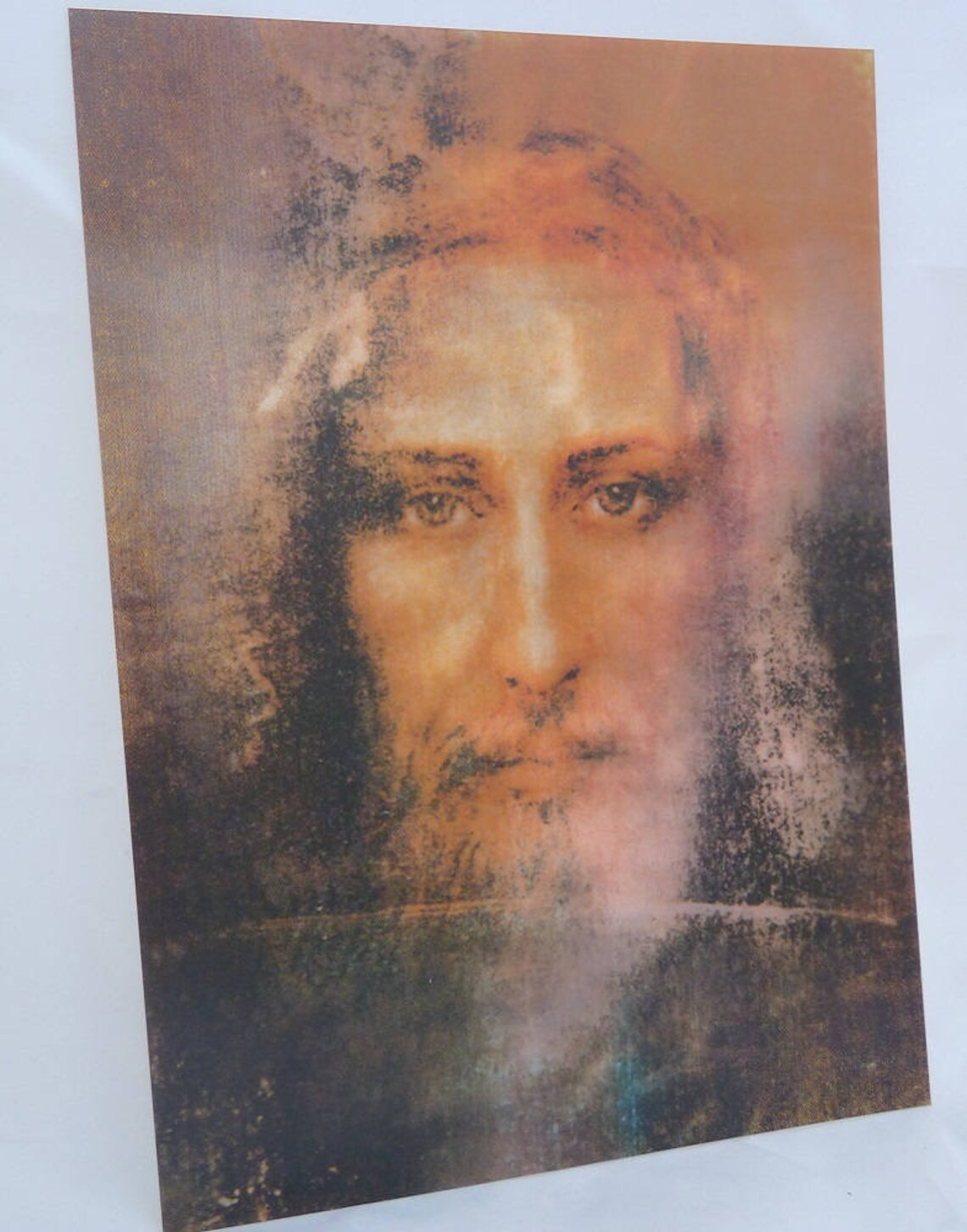 Poster decoration hologram Jesus The Holy Shrair Turin 24 cm | Etsy