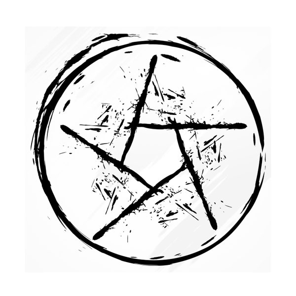 Pentagram SVG Design, Pentagram Cut Files, Star SVG, Halloween PNG, Pentagram Vector, Pentagram Clip Art