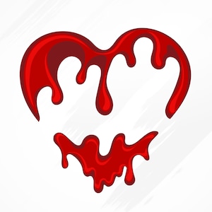 Heart Bleeding SVG, heart, heart bleeding, love svg, heart svg, Broken Heart Clip art, Valentine&#39;s Day, Halloween PNG
