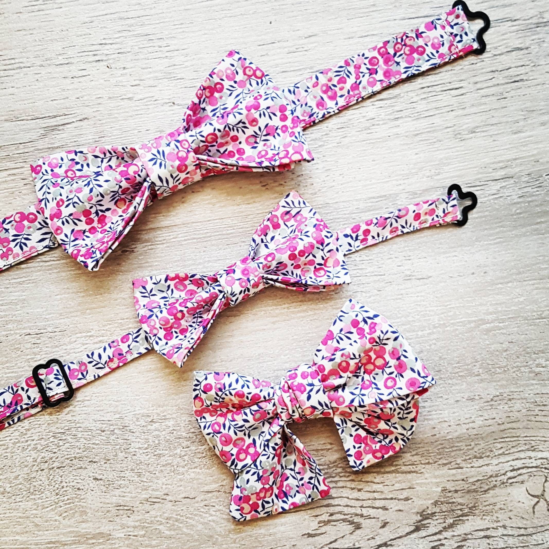 double Noeud papillon liège et LIBERTY (tissu au choix!) | Atelier Jules & Alice