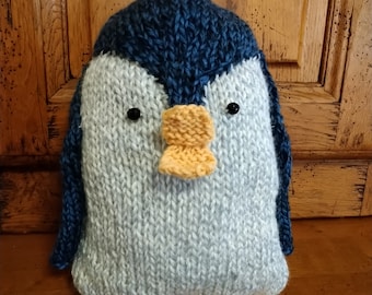 Soft Penguin knitted cuddly toy