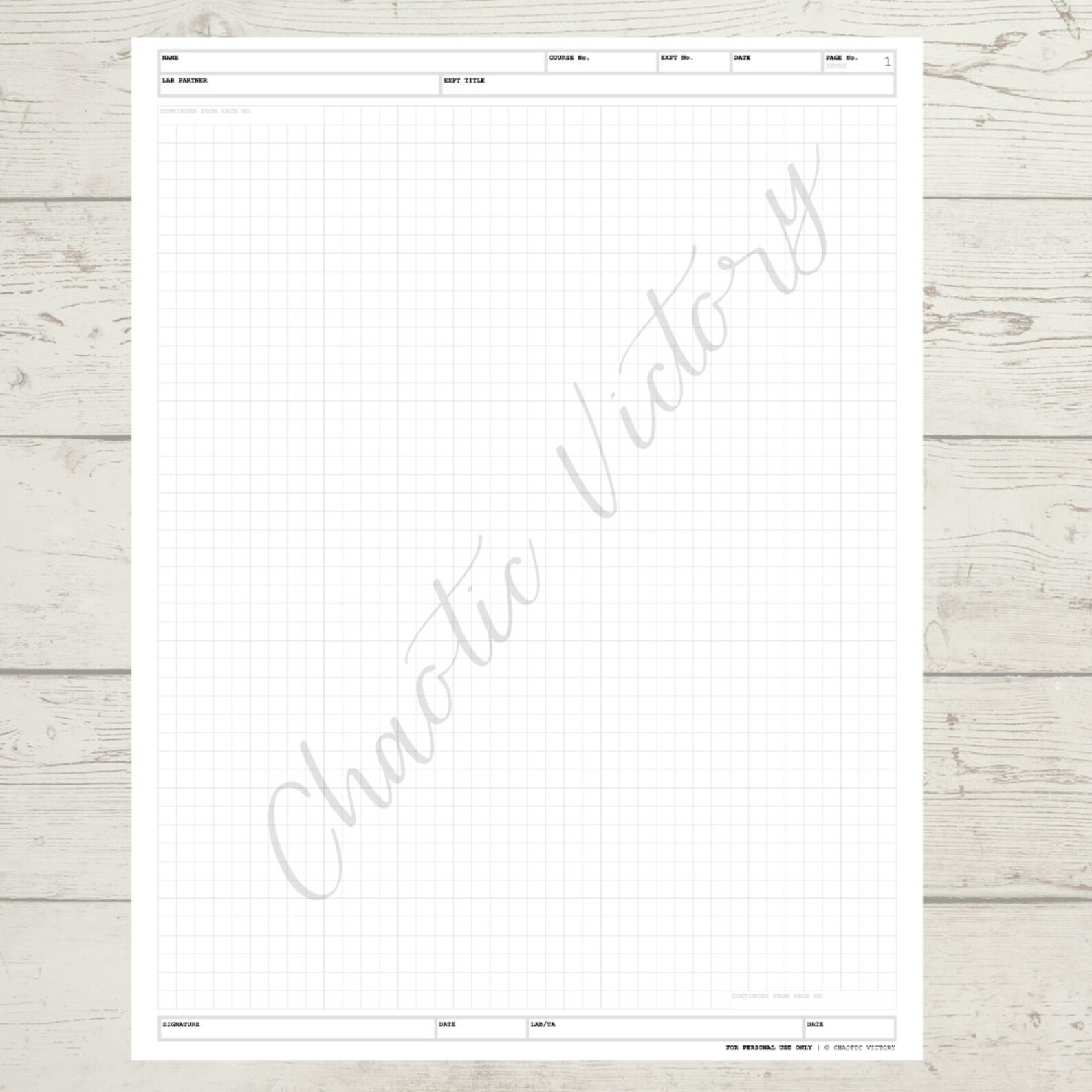 Digital Laboratory Notebook | Goodnote | Notability - Etsy