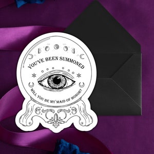 Witchy Bridesmaid Proposal Card| Crystal Ball Proposal Card| Will You Be My Bridesmaid?