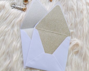 rose gold envelope liners etsy