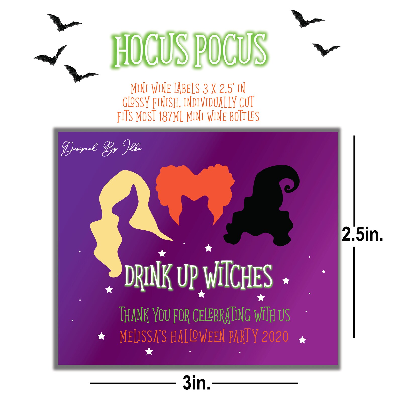 Witch Bachelorette Mini Etiquetas De Botellas De Vino Bebe Etsy