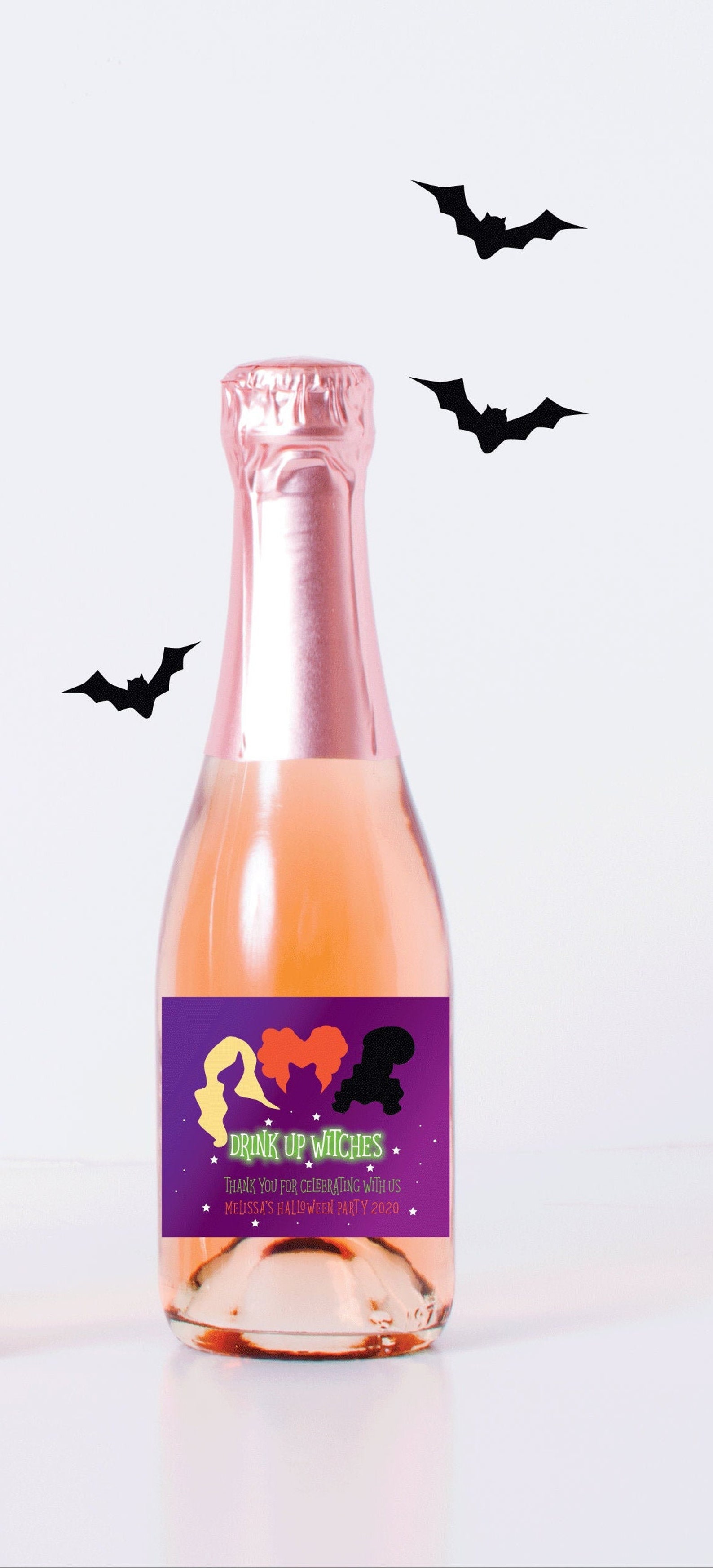 Witch Bachelorette Mini Etiquetas De Botellas De Vino Bebe Etsy