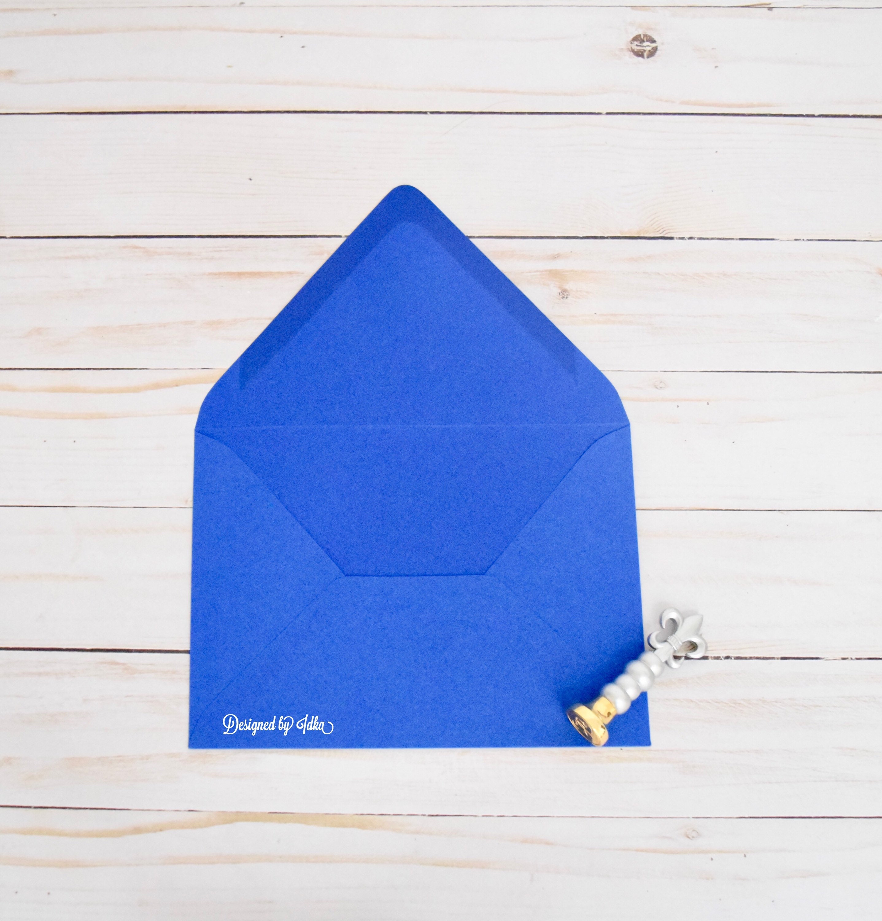 Blue Matte Envelopes A7.5 Royal Blue Envelopes Midnight Blue Etsy