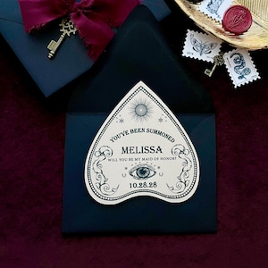 Ouija Bridesmaid Proposal Card| Gothic Maid Of Honor Proposal Card| Bride Or Die Proposal Cards image 6