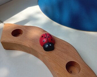 Stecker 'Ladybug/Marienkäfer' für Jahresring oder Jahreszeitentisch