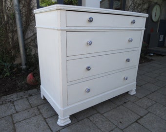 Commode blanche 4 tiroirs