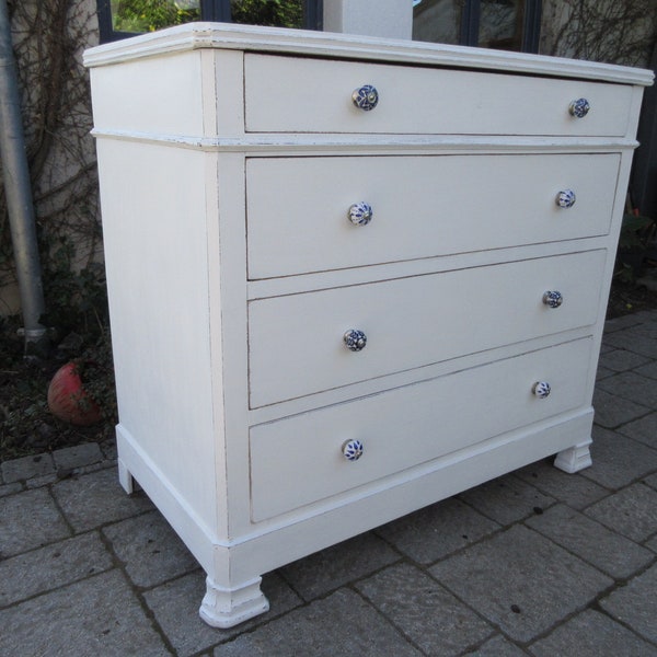 Commode blanche 4 tiroirs