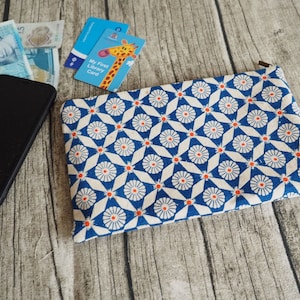 Japanese Fabric Zipper Pouch: Coin Purse, Cardholder, Pencil Case