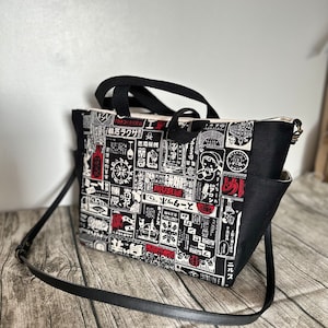 Umhängetasche, Crossbody-tasche, Handtasche mit Reißverschlusstasche und verstellbarem und abnehmbarem Gurt