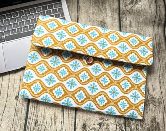 Monogram Laptop Sleeve with Shoulder Strap: Japanese Vintage Style