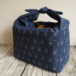 Japanese Vintage Navy Star Lunch Bag