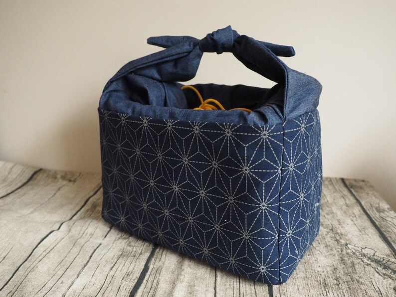 Japanese Vintage Navy Star Lunch Bag
