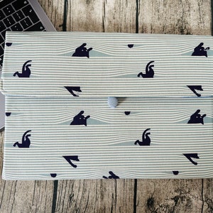 Custodia per laptop con stampa giapponese Cute Cat, copertura protettiva per game pad Switch, iPad, kindle, custodia per libri, regalo personalizzato per gli amanti dei gatti