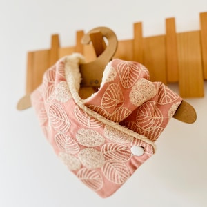 Handmade Japanese Embroidery Cosy Fleece Scarf Neck Warmer, personalised gift with name embroidery