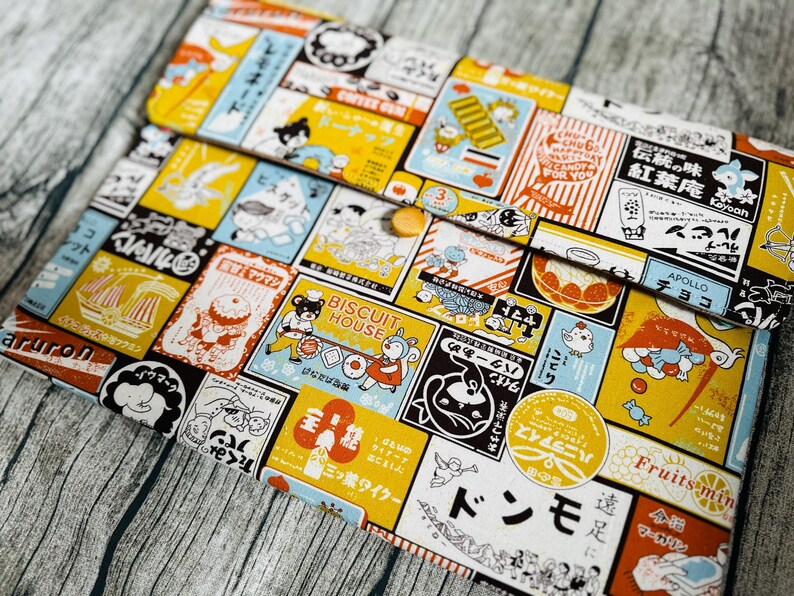 Japanese Vintage Poster Laptop Sleeve With Pockets for Accessories