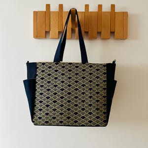 Japanese Vintage Wave Shoulder Bag: Handmade Crossbody Handbag