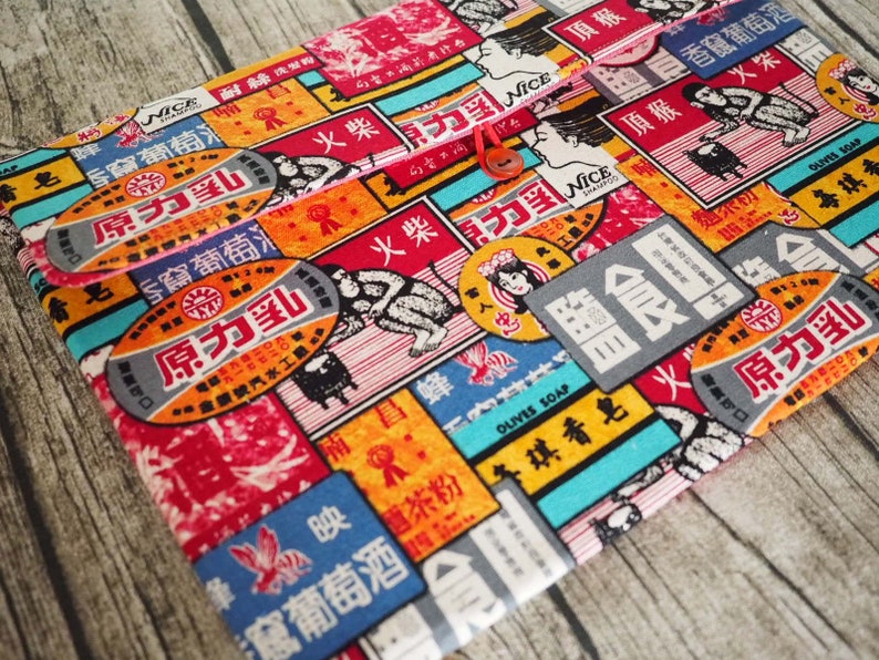 Japanese Vintage Poster Laptop Sleeve With Pockets for Accessories