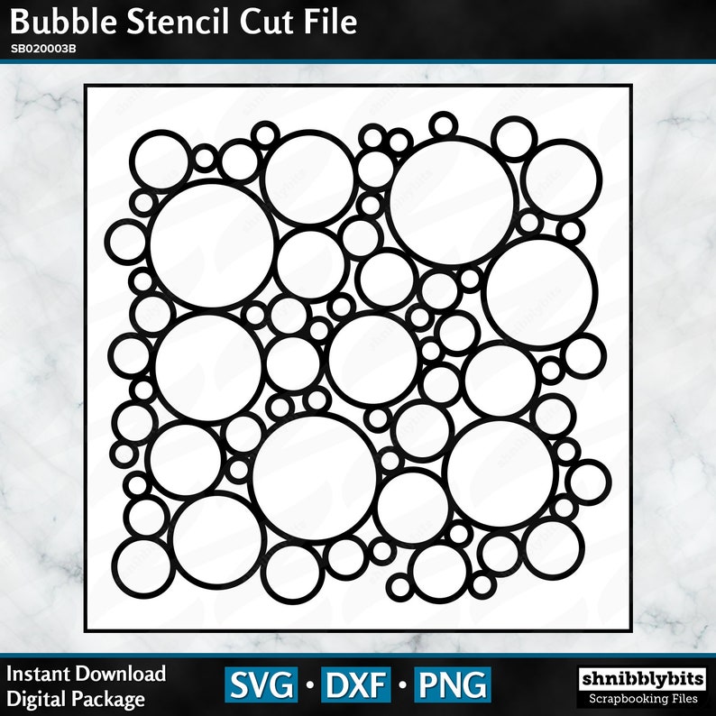 Bubbles Stencil Cut File Digital Download Cut File in SVG | Etsy
