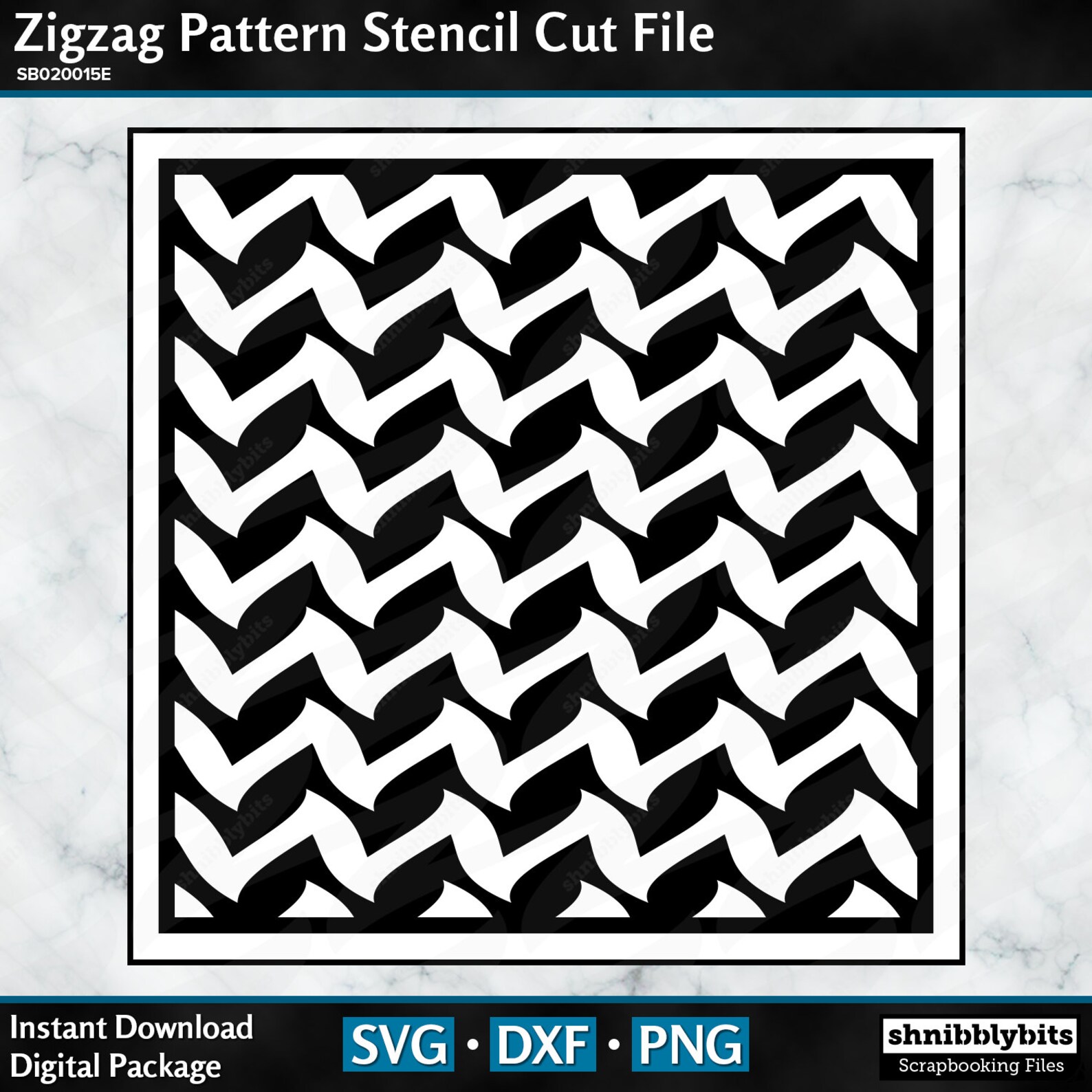Zigzag Pattern Stencil Cut File Digital download cut file Etsy