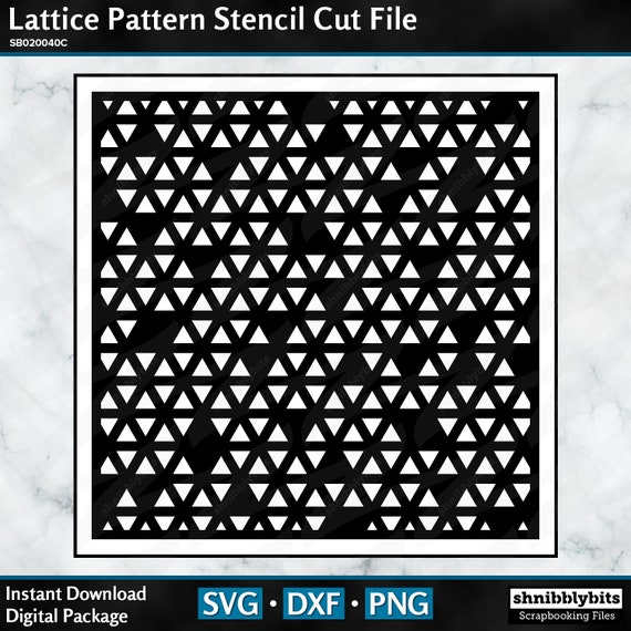 Lattice Pattern Stencil Cut File Digital Download Cut File Etsy