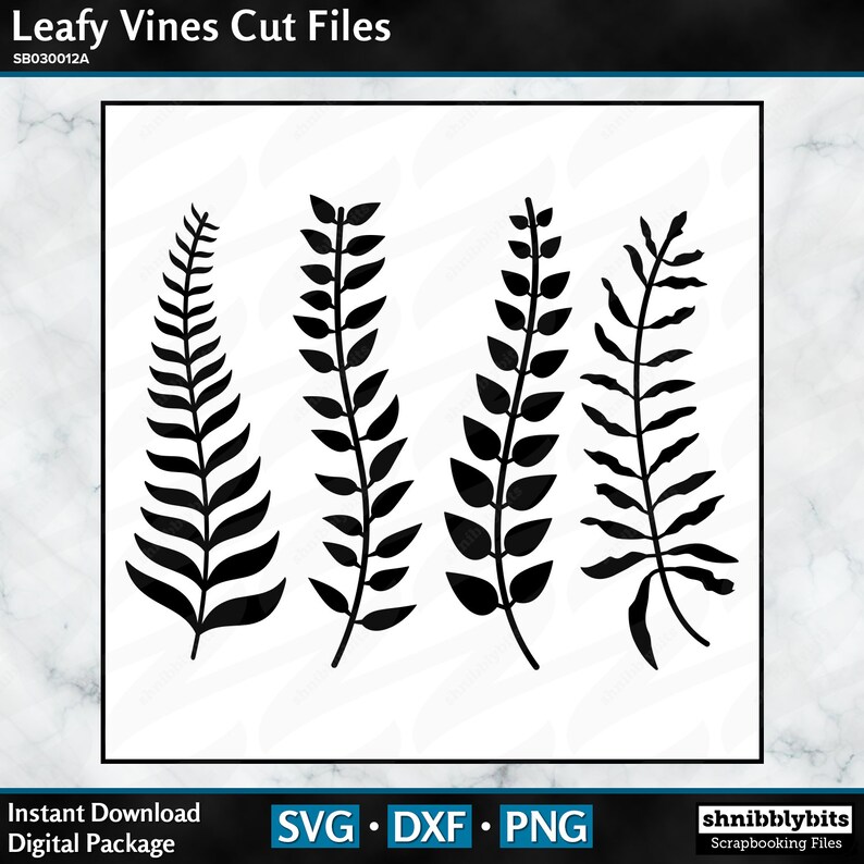 Download 8 Leafy Vines Cut Files Digital download cut file in SVG | Etsy
