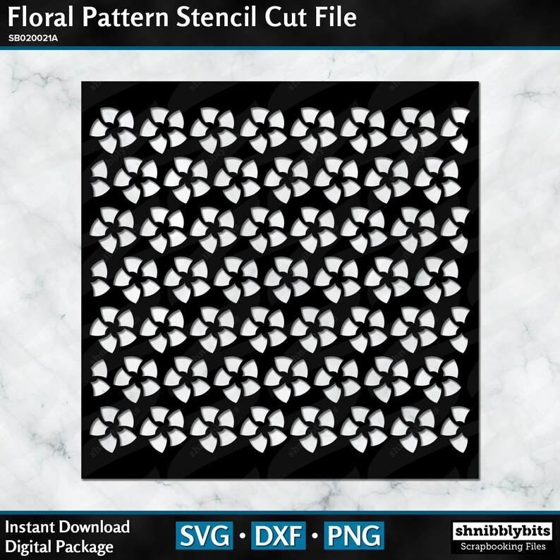 Download Digital Download Cut File In Svg Floral Pattern Stencil Cut File Dxf And Png Formats Clip Art Art Collectibles