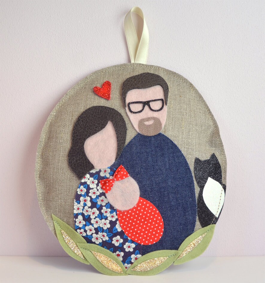 Portrait de Famille Personnalisé sur Mesure