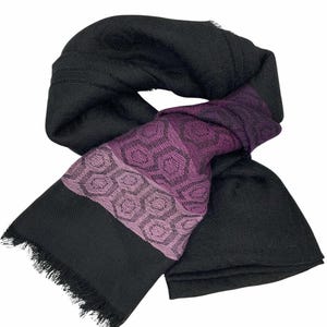 Peruvian Baby Alpaca and Silk Hexagon Print Shawl