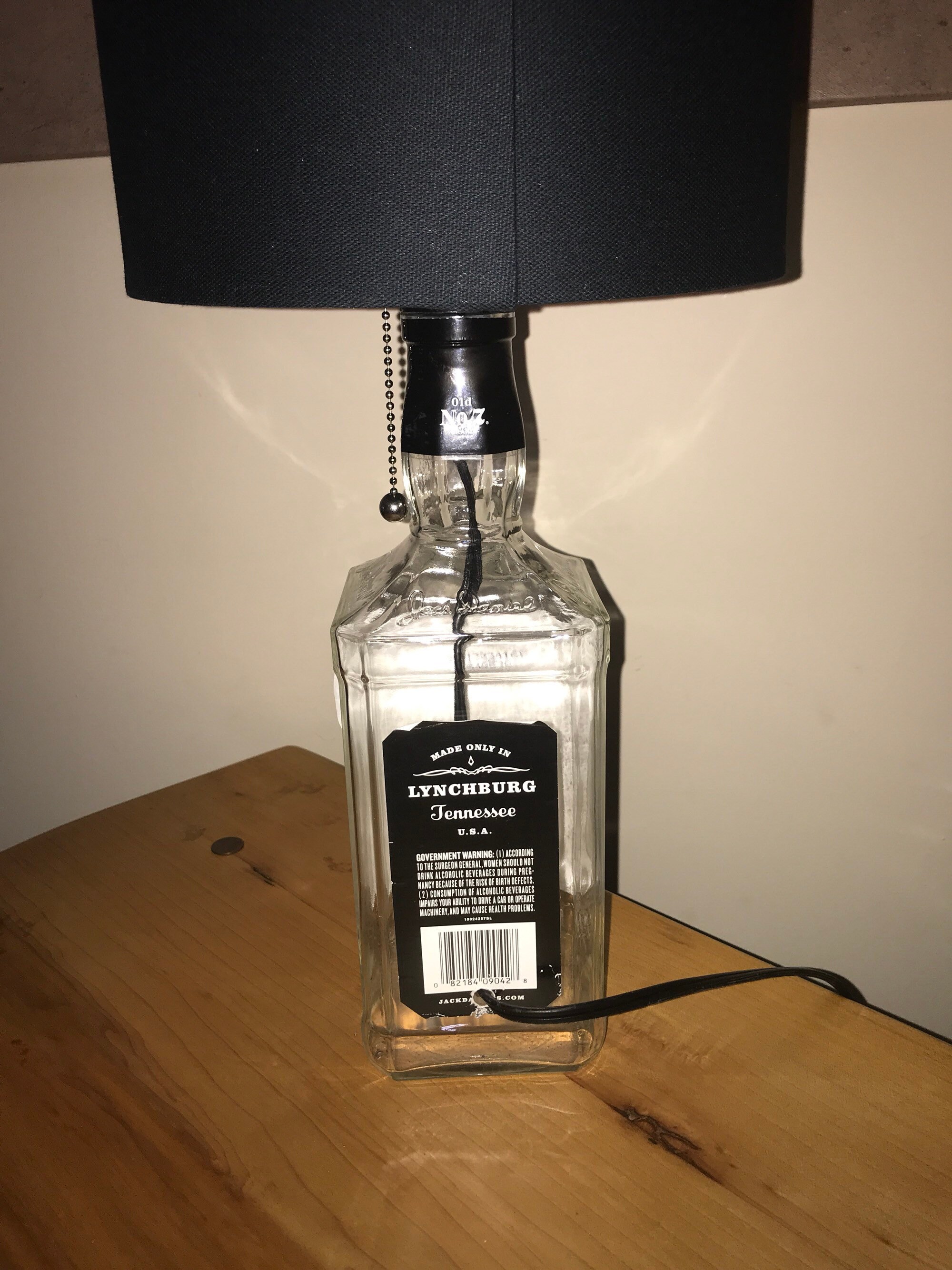Jack Daniels Bottle Lamp Etsy