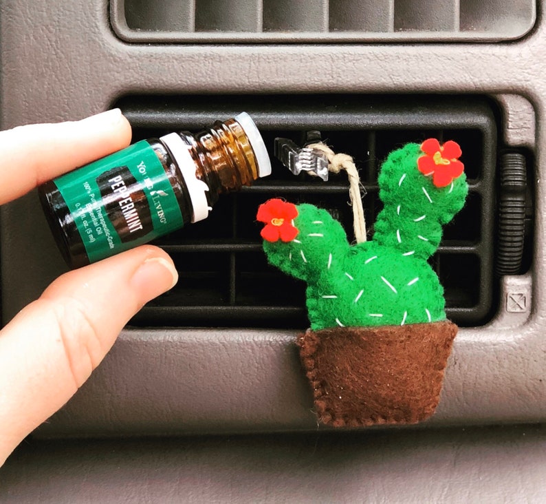 Aromatherapy Essential Oil Prickly Pear Cactus Air Vent Car image 