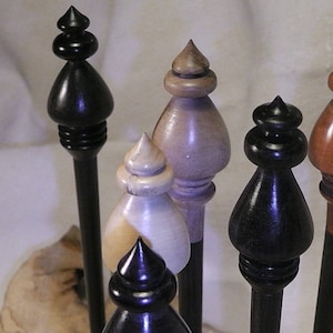 Raccoglitore di capelli in legno trasformato, erica, ebano, bosso, &quot;Miss&quot;