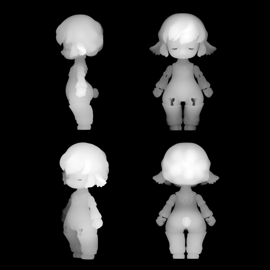 在庫あり-Sio2 Doll - 白い肌のブリーター - Etsy 日本