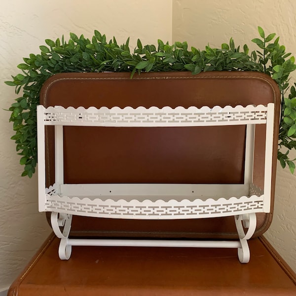 Metal Wall Shelf With Towel Etsy