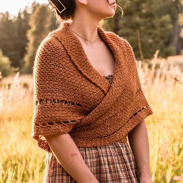 Châle inspiré d'Outlander | Patron PDF au crochet Châle | Châle tricoté saison 4 | Costume historique | Écharpe de Claire's