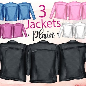 3 JASSEN PLAIN Best Friends Clipart Beste Vrienden Jassen BFF Clipart Vrienden Clipart Aquarel Kapsels Aangepaste Besties Clipart