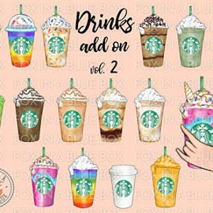 Add On Drinks Beste Freunde Clipart Beste Freunde Jacken BFF Clipart Soul Sisters Clipart Freunde Clipart Aquarell Frisuren Custom