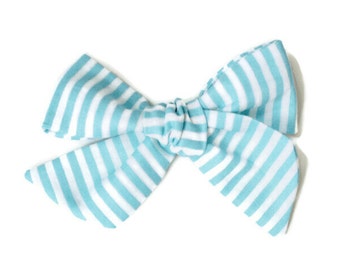 Black and White Crosshatch Asymmetric Bow--Black and White Bow--Clip or Nylon Headband