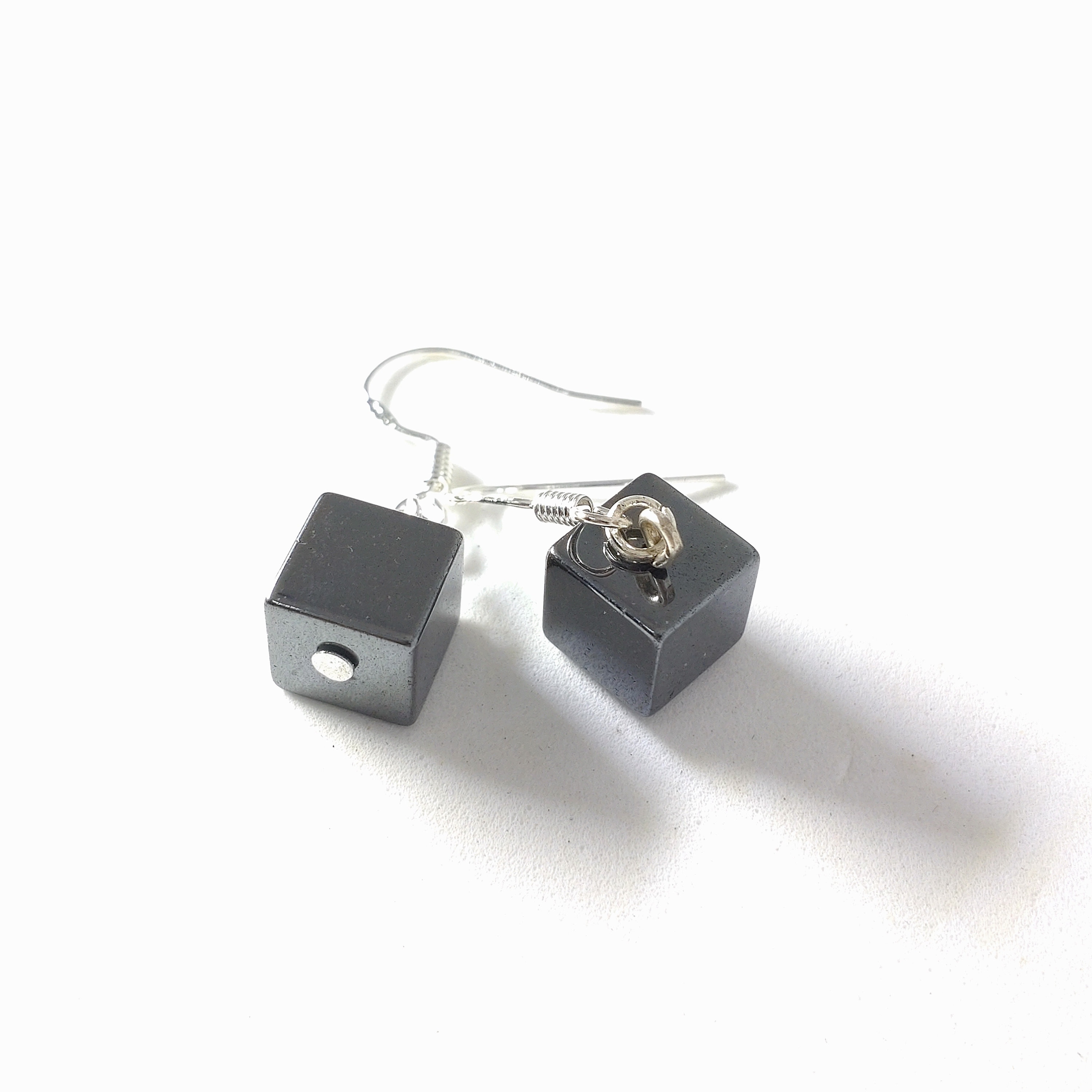 Orecchini A Cubo In Argento 925 - Gioielli Minimal Per Donna E Ragazza - FIVE-D