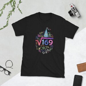 13th Birthday Square Root Science sq 169 T-Shirt