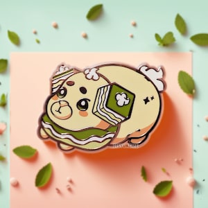 Fidough Bakery (Matcha Tiramisu) Enamel Pin