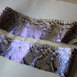 Pearlized Asia Aged Python Snake Skin Hide Leather Snakeskin - Etsy