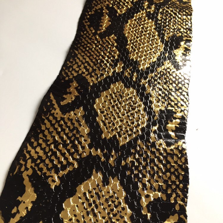 Authentic Snake Skin Hide Leather Snakeskin Python Print with Etsy