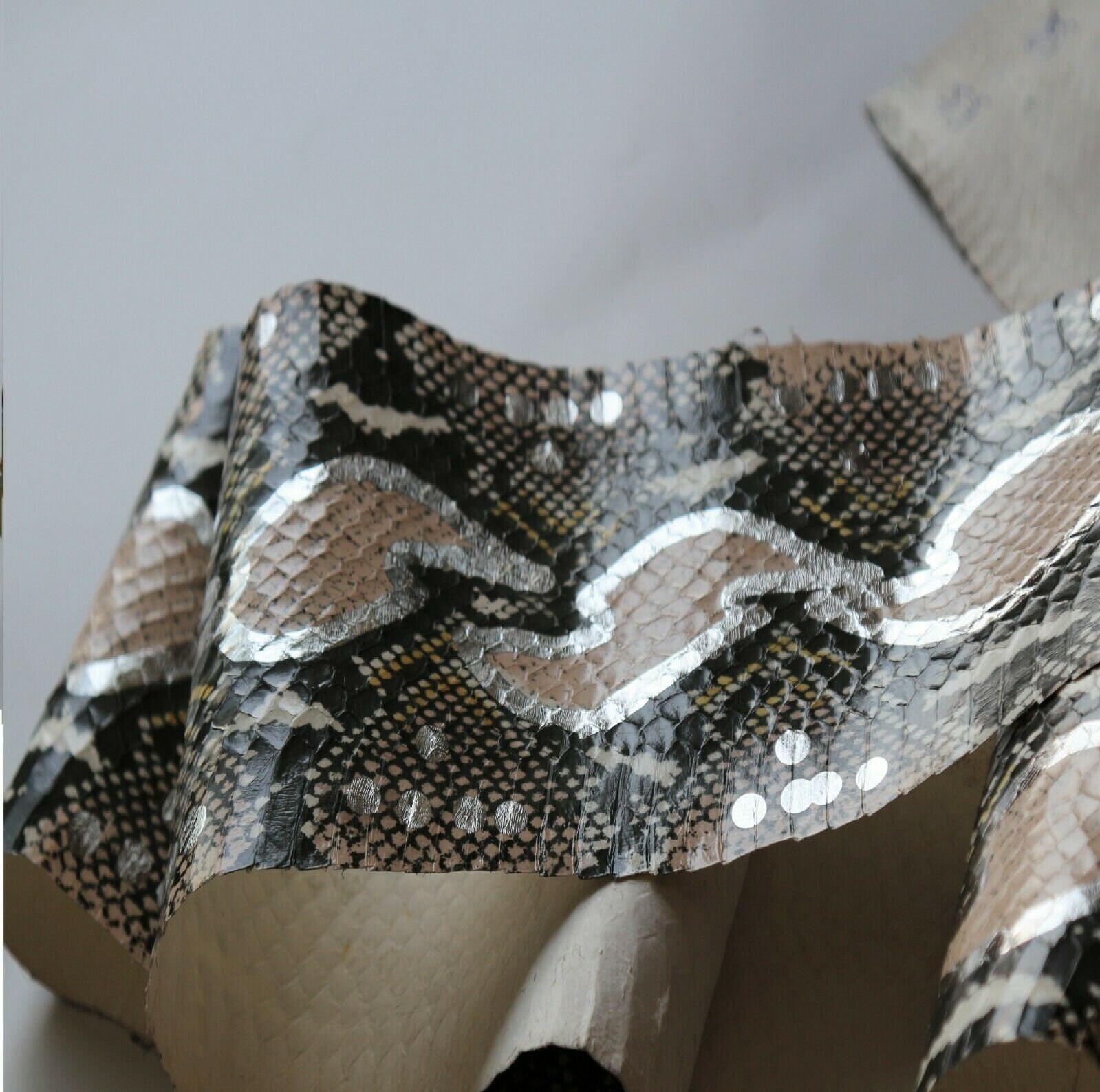 Asia Snake Skin Hide Leather Snakeskin Craft Supply Python Etsy