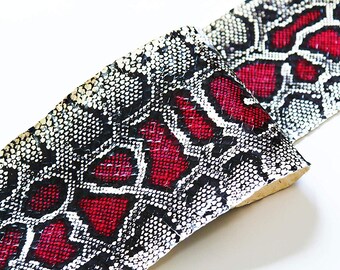 snake print red