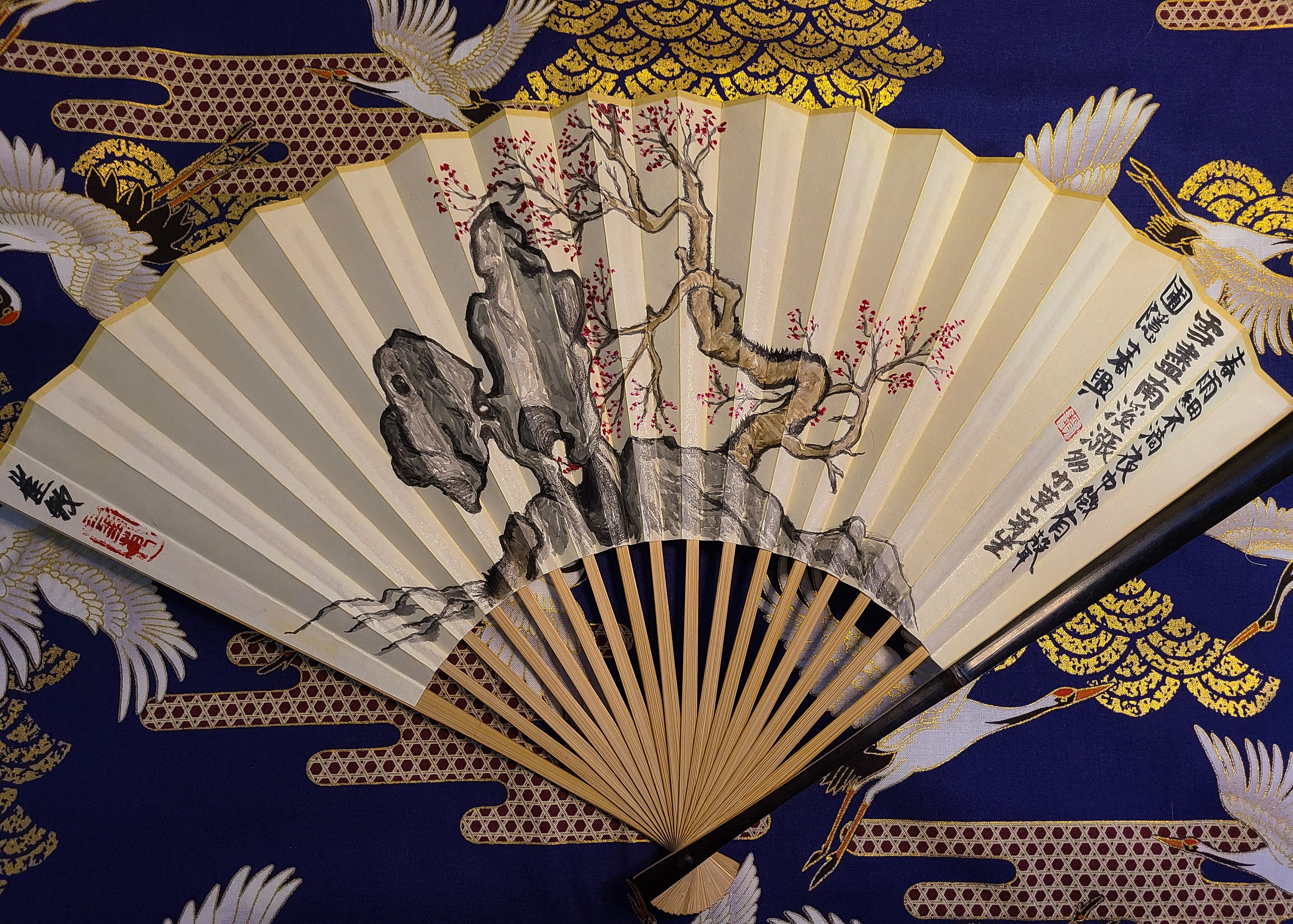 Personalized Handheld Folding Fan Style 2 Etsy