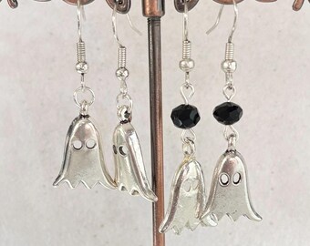 Halloween ghost earrings choose from two styles Handmade